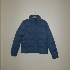 Light blue puffer coat